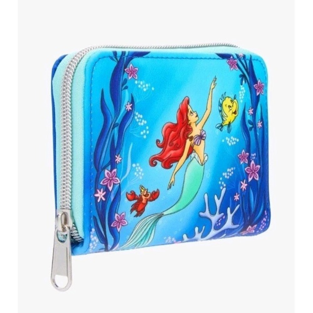 NWT Loungefly The Little Mermaid Under The Sea Trio Mini Satchel And Wallet SET! - Picture 8 of 9